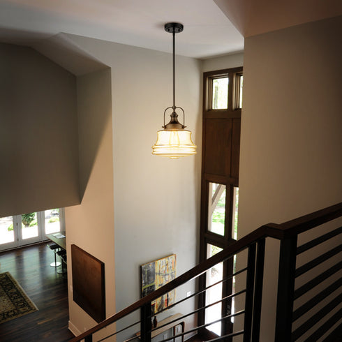 Industrial Pendant Light Black Schoolhouse Hanging Light